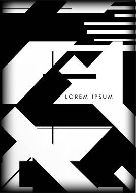 Soyut Hipster Hatları Arkaplanı. Vektör Tasarımı