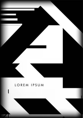 Soyut Hipster Hatları Arkaplanı. Vektör Tasarımı