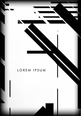 Soyut Hipster Hatları Arkaplanı. Vektör Tasarımı