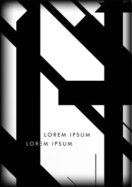 Soyut Hipster Hatları Arkaplanı. Vektör Tasarımı