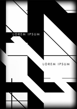 Soyut Hipster Hatları Arkaplanı. Vektör Tasarımı