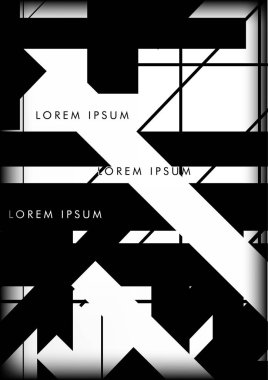 Soyut Hipster Hatları Arkaplanı. Vektör Tasarımı