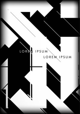 Soyut Hipster Hatları Arkaplanı. Vektör Tasarımı