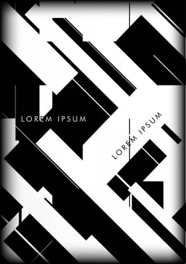 Soyut Hipster Hatları Arkaplanı. Vektör Tasarımı