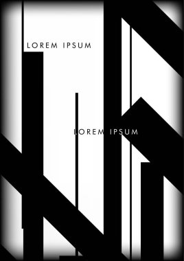 Soyut Hipster Hatları Arkaplanı. Vektör Tasarımı