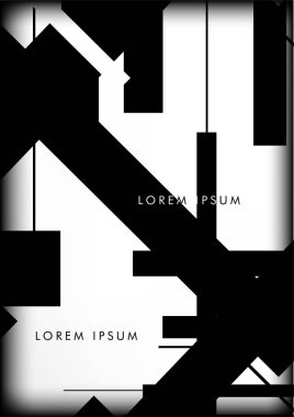 Soyut Hipster Hatları Arkaplanı. Vektör Tasarımı