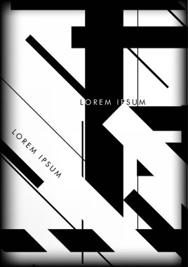 Soyut Hipster Hatları Arkaplanı. Vektör Tasarımı