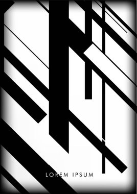 Soyut Hipster Hatları Arkaplanı. Vektör Tasarımı