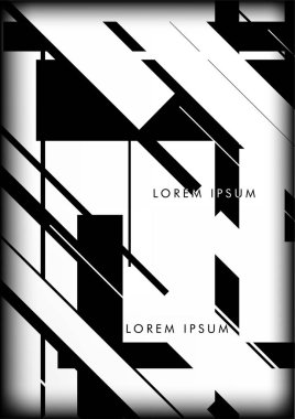 Soyut Hipster Hatları Arkaplanı. Vektör Tasarımı