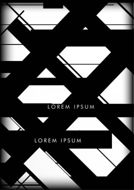 Soyut Hipster Hatları Arkaplanı. Vektör Tasarımı