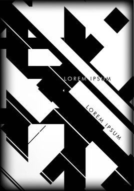 Soyut Hipster Hatları Arkaplanı. Vektör Tasarımı