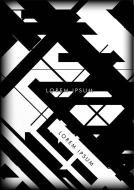 Soyut Hipster Hatları Arkaplanı. Vektör Tasarımı