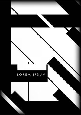 Soyut Hipster Hatları Arkaplanı. Vektör Tasarımı