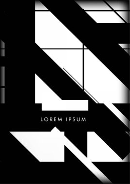 Soyut Hipster Hatları Arkaplanı. Vektör Tasarımı