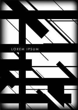 Soyut Hipster Hatları Arkaplanı. Vektör Tasarımı