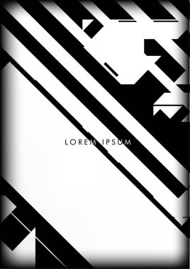 Soyut Hipster Hatları Arkaplanı. Vektör Tasarımı