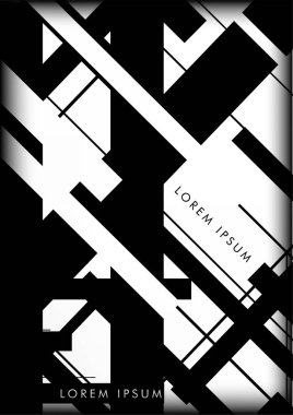 Soyut Hipster Hatları Arkaplanı. Vektör Tasarımı