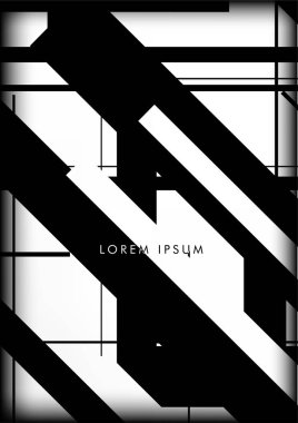 Soyut Hipster Hatları Arkaplanı. Vektör Tasarımı