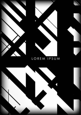 Soyut Hipster Hatları Arkaplanı. Vektör Tasarımı