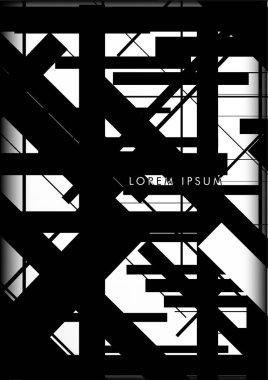 Soyut Hipster Hatları Arkaplanı. Vektör Tasarımı