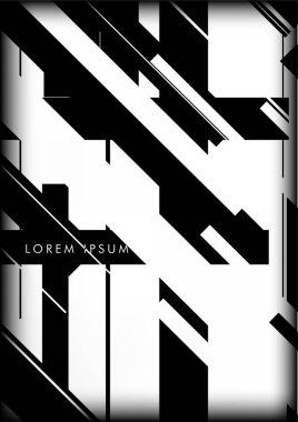 Soyut Hipster Hatları Arkaplanı. Vektör Tasarımı