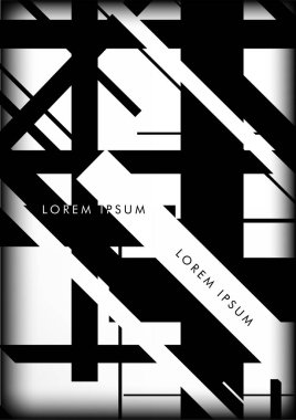 Soyut Hipster Hatları Arkaplanı. Vektör Tasarımı