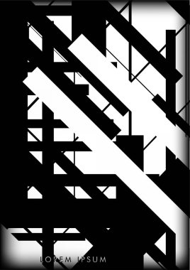 Soyut Hipster Hatları Arkaplanı. Vektör Tasarımı