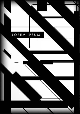 Soyut Hipster Hatları Arkaplanı. Vektör Tasarımı