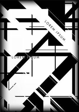 Soyut Hipster Hatları Arkaplanı. Vektör Tasarımı