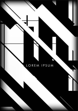 Soyut Hipster Hatları Arkaplanı. Vektör Tasarımı