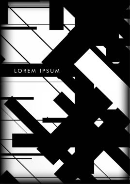 Soyut Hipster Hatları Arkaplanı. Vektör Tasarımı