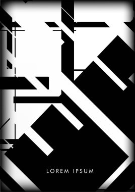 Soyut Hipster Hatları Arkaplanı. Vektör Tasarımı