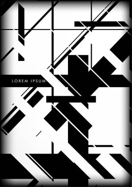 Soyut Hipster Hatları Arkaplanı. Vektör Tasarımı