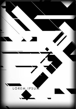 Soyut Hipster Hatları Arkaplanı. Vektör Tasarımı