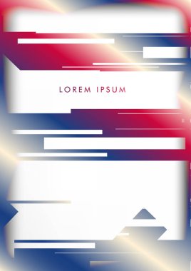 Soyut Hipster Hatları Arka Plan . Renk ve şekillerin bir karışımı ile vektör tasarımı