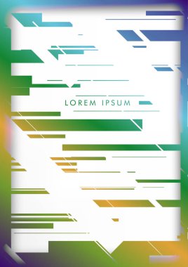 Soyut Hipster Hatları Arka Plan . Renk ve şekillerin bir karışımı ile vektör tasarımı