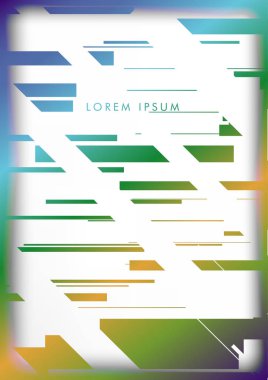 Soyut Hipster Hatları Arka Plan . Renk ve şekillerin bir karışımı ile vektör tasarımı