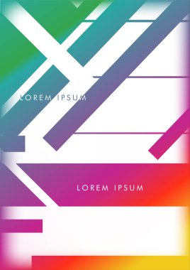 Soyut Hipster Hatları Arka Plan . Renk ve şekillerin bir karışımı ile vektör tasarımı