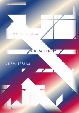 Soyut Hipster Hatları Arka Plan . Renk ve şekillerin bir karışımı ile vektör tasarımı