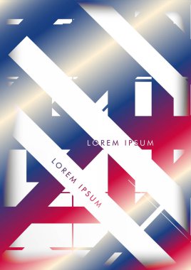 Soyut Hipster Hatları Arka Plan . Renk ve şekillerin bir karışımı ile vektör tasarımı