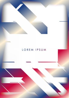 Soyut Hipster Hatları Arka Plan . Renk ve şekillerin bir karışımı ile vektör tasarımı