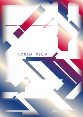 Soyut Hipster Hatları Arka Plan . Renk ve şekillerin bir karışımı ile vektör tasarımı