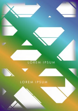 Soyut Hipster Hatları Arka Plan . Renk ve şekillerin bir karışımı ile vektör tasarımı