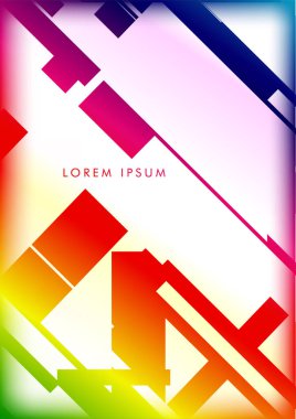 Soyut Hipster Hatları Arka Plan . Renk ve şekillerin bir karışımı ile vektör tasarımı