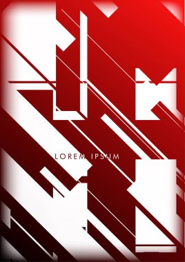 Soyut Hipster Hatları Arka Plan . Renk ve şekillerin bir karışımı ile vektör tasarımı