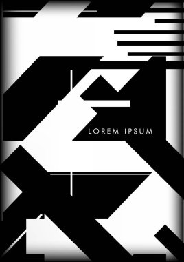 Soyut Hipster Hatları Arkaplanı. Vektör Tasarımı