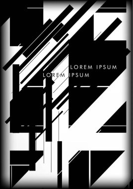 Soyut Hipster Hatları Arkaplanı. Vektör Tasarımı