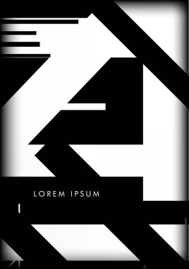 Soyut Hipster Hatları Arkaplanı. Vektör Tasarımı