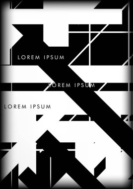 Soyut Hipster Hatları Arkaplanı. Vektör Tasarımı