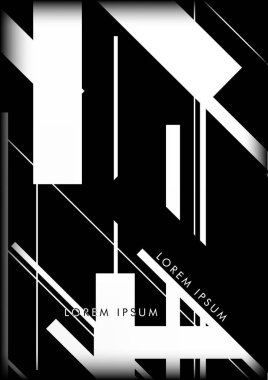 Soyut Hipster Hatları Arkaplanı. Vektör Tasarımı